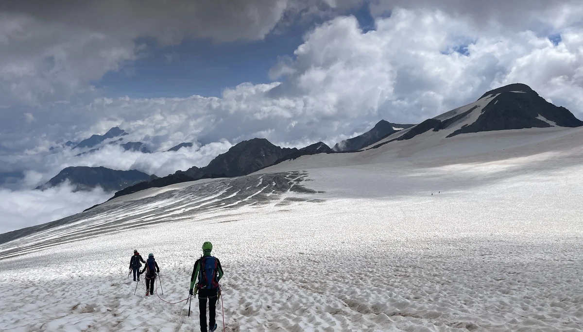 HTG überquert Pfaffenferner | © Sarah Rosskopf
