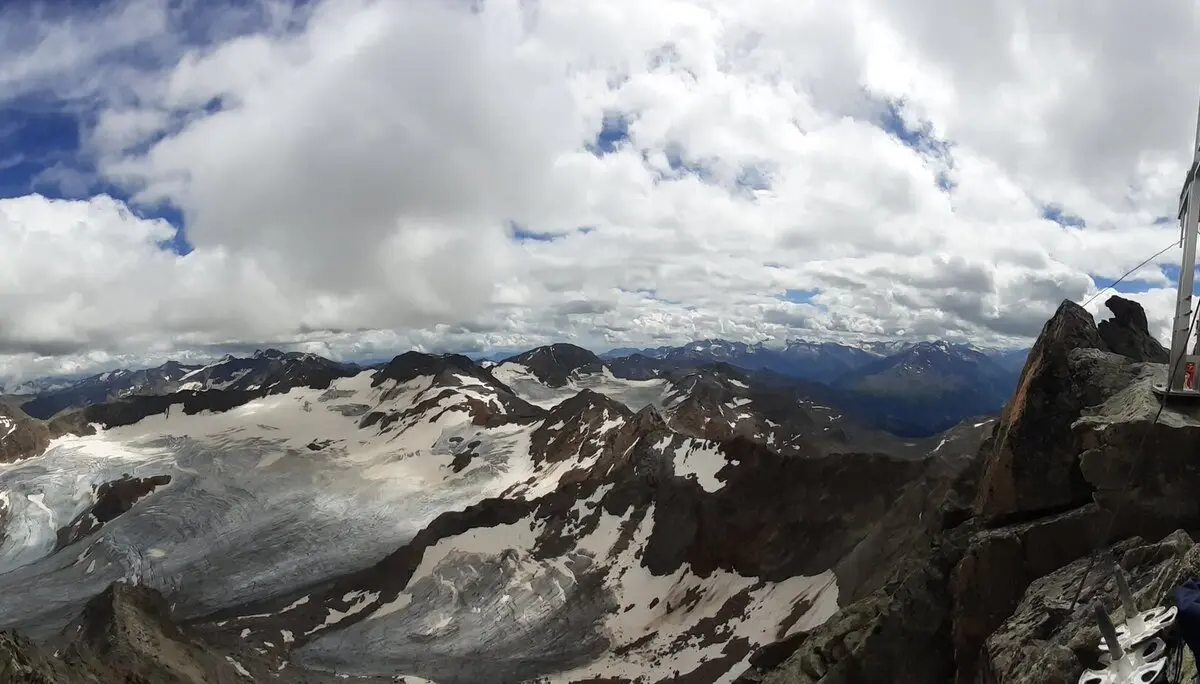 Gipfelpanorama von der Wilden Leck | © Roland Schulz
