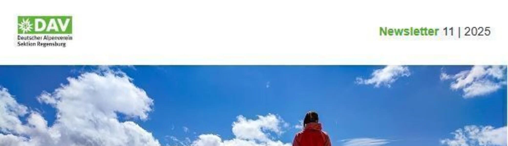 Neuer Look für den Newsletter der Sektion | © DAV Regensburg