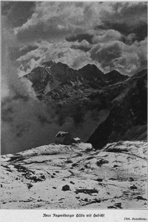 Neue Regensburger Hütte um II. Weltkrieg. | © Hans Brandstetter