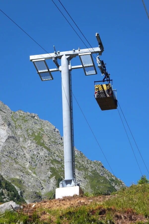 Materialseilbahn der Neuen Regensburger Hütte. | © Franz Schon