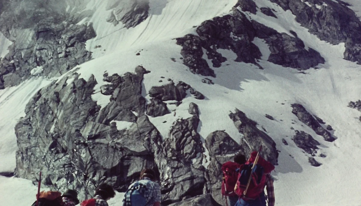 Klettern im Bergell 1975. | © Albert Wolf