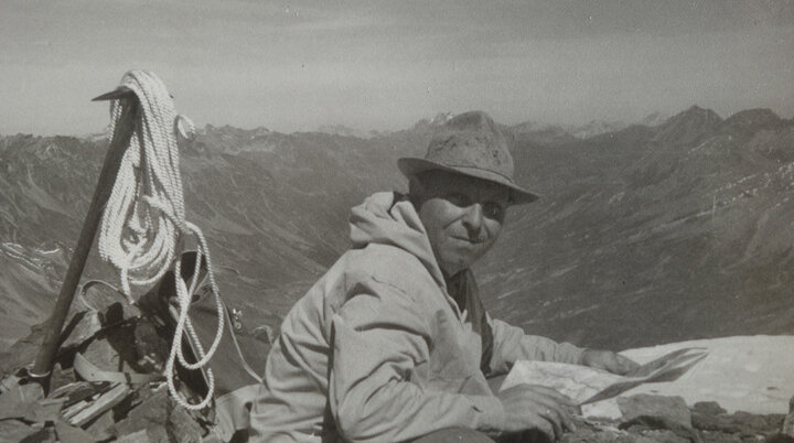 Auf der Breiten Krone in der Silvretta, 1966. | © Albert Pleyer