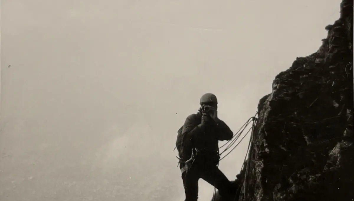 Bruno Wimmer an der Eiger Nordwand | © Archiv Bruno Wimmer