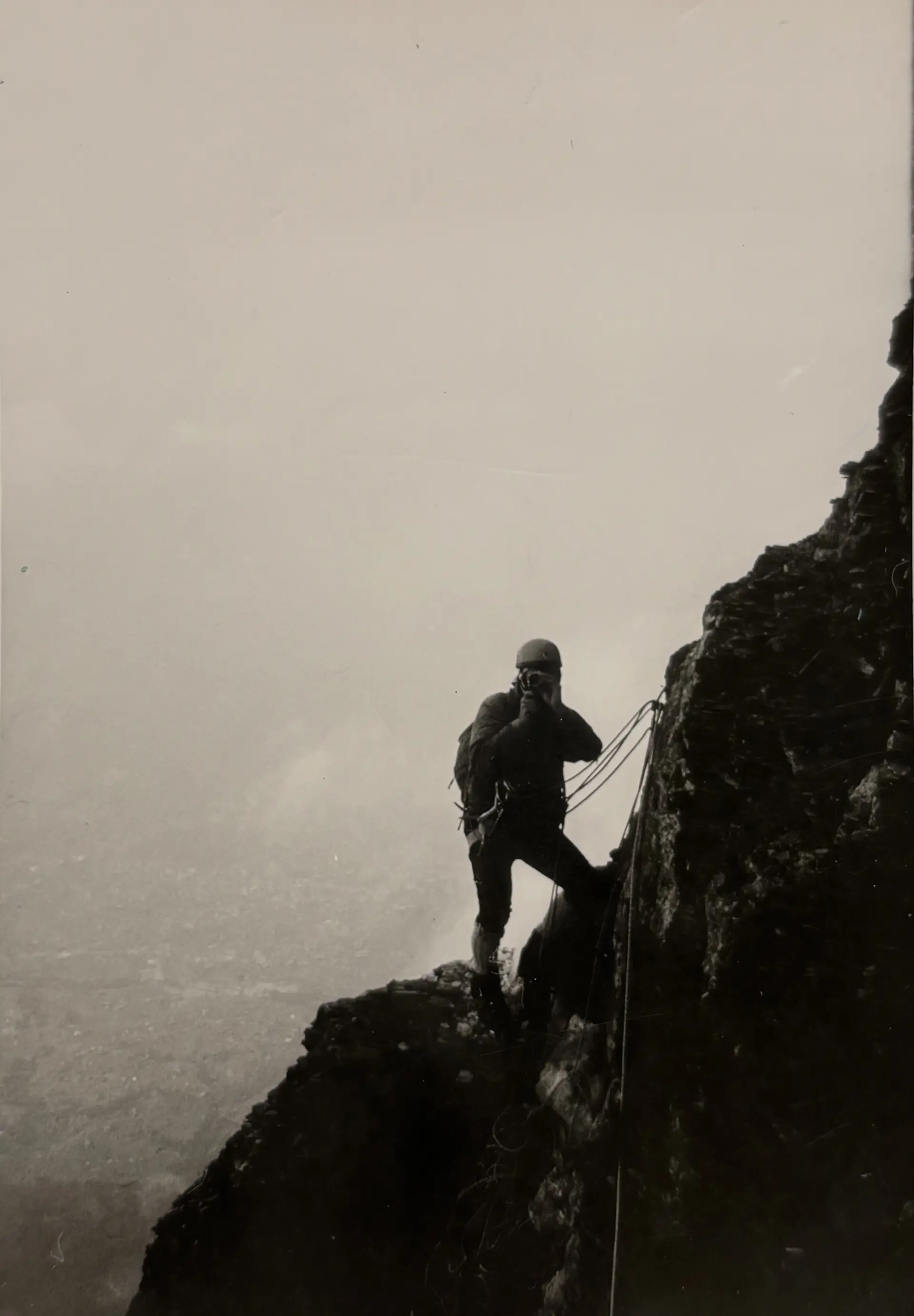 Bruno Wimmer an der Eiger Nordwand | © Archiv Bruno Wimmer