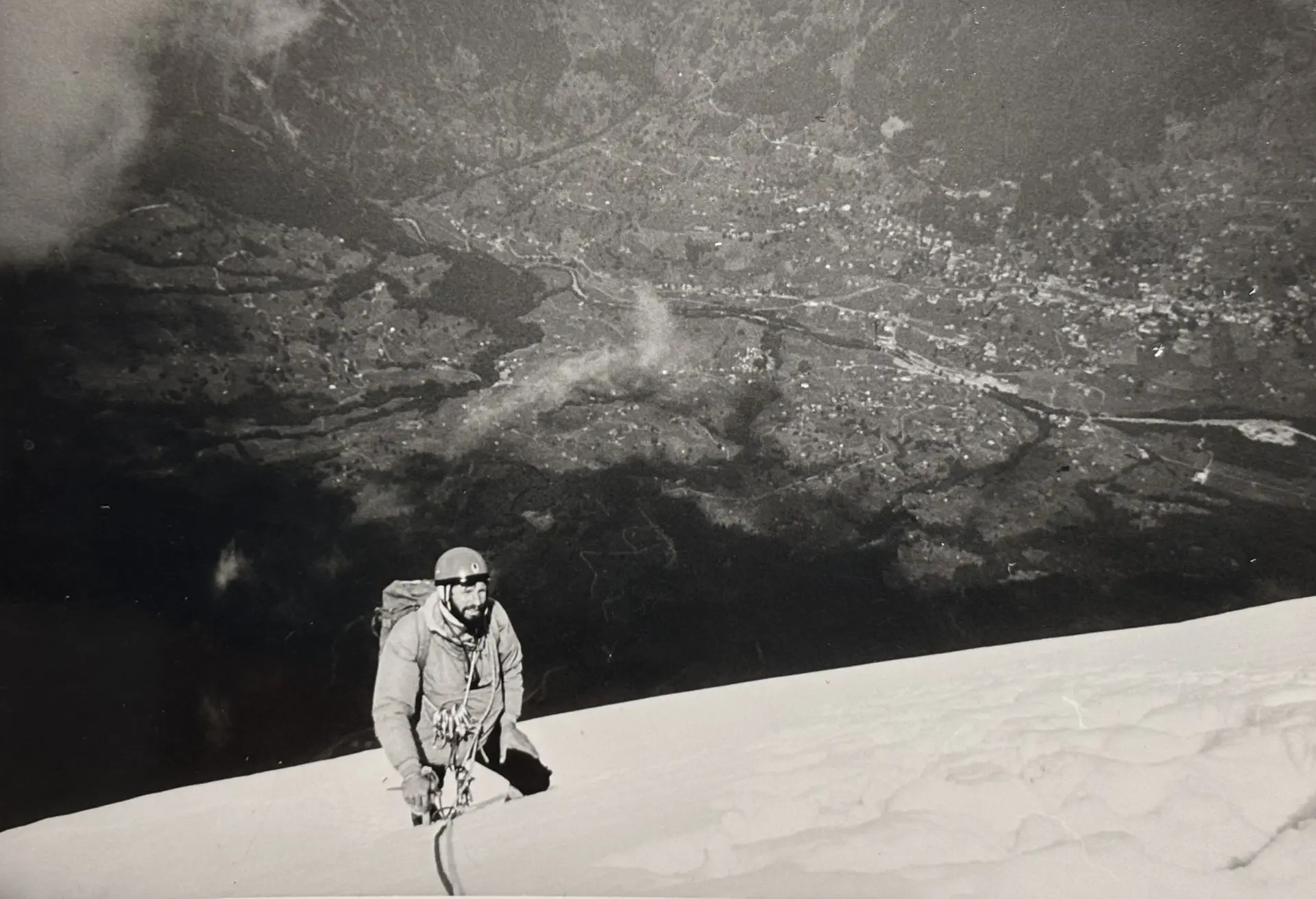 Bruno Wimmer an der Eiger Nordwand | © Archiv Bruno Wimmer