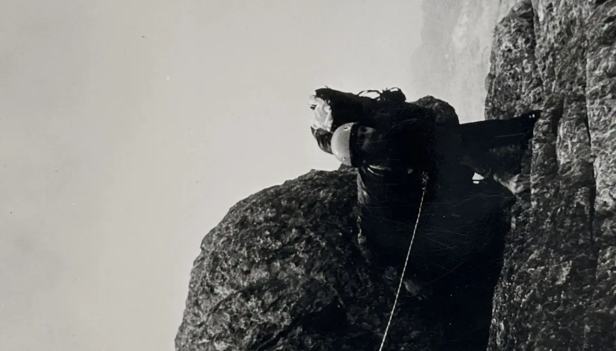 Bruno Wimmer an der Eiger Nordwand | © Archiv Bruno Wimmer