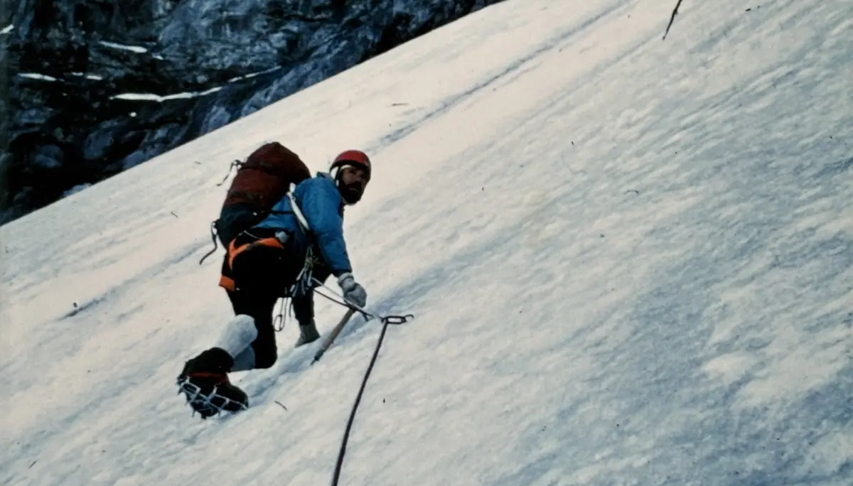 Bruno Wimmer an der Eiger Nordwand | © Archiv Bruno Wimmer