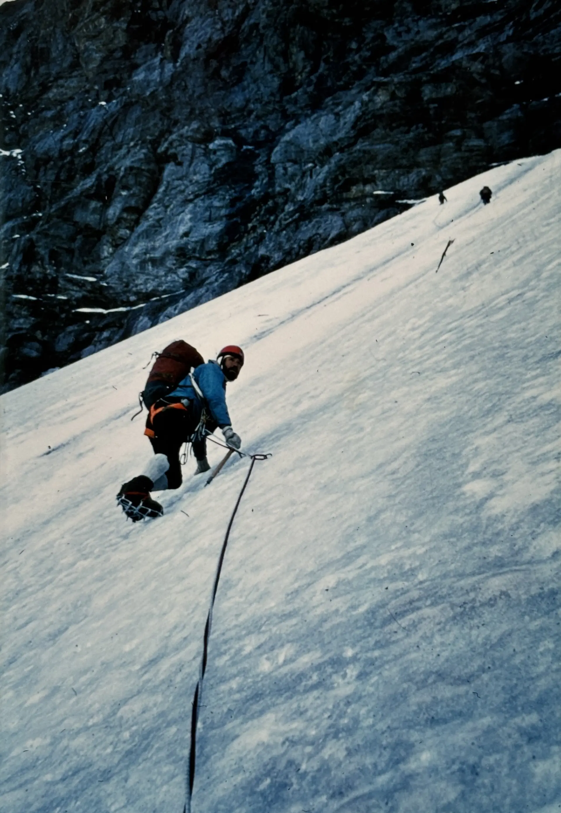 Bruno Wimmer an der Eiger Nordwand | © Archiv Bruno Wimmer