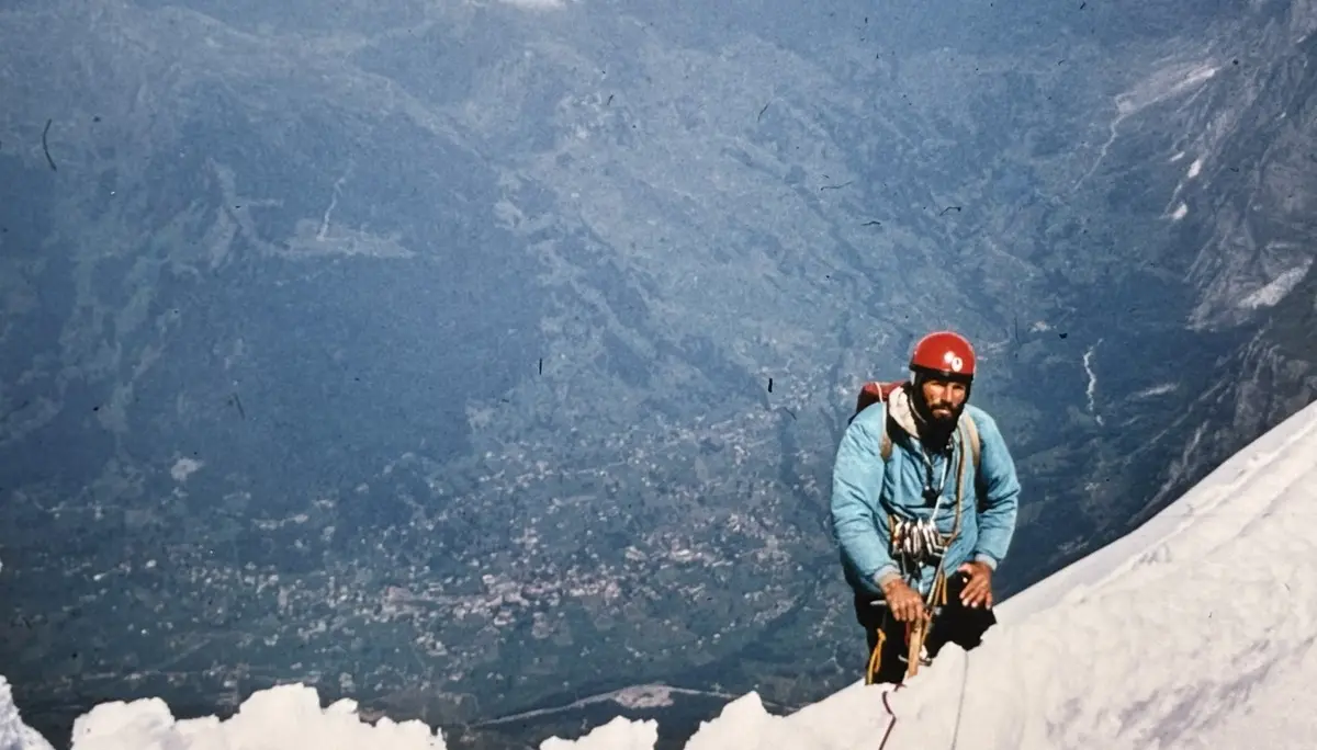 Bruno Wimmer an der Eiger Nordwand | © Archiv Bruno Wimmer