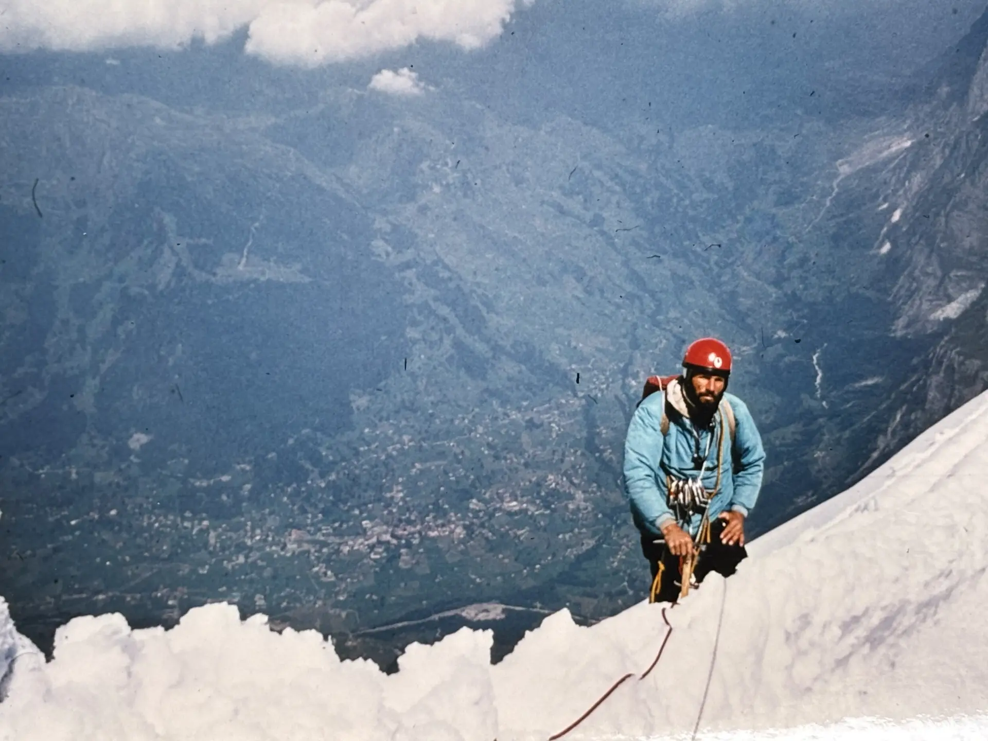 Bruno Wimmer an der Eiger Nordwand | © Archiv Bruno Wimmer
