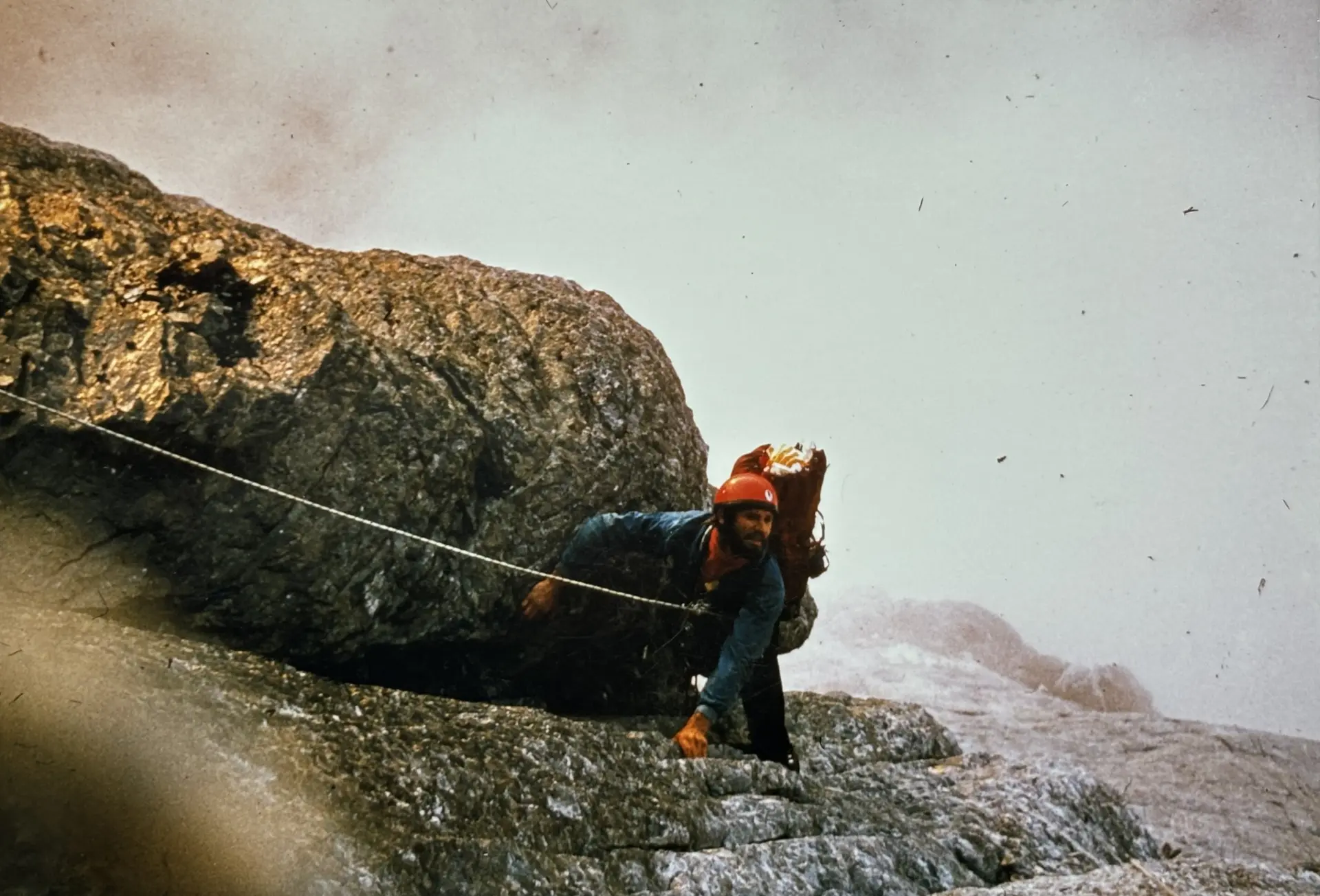 Bruno Wimmer an der Eiger Nordwand | © Archiv Bruno Wimmer