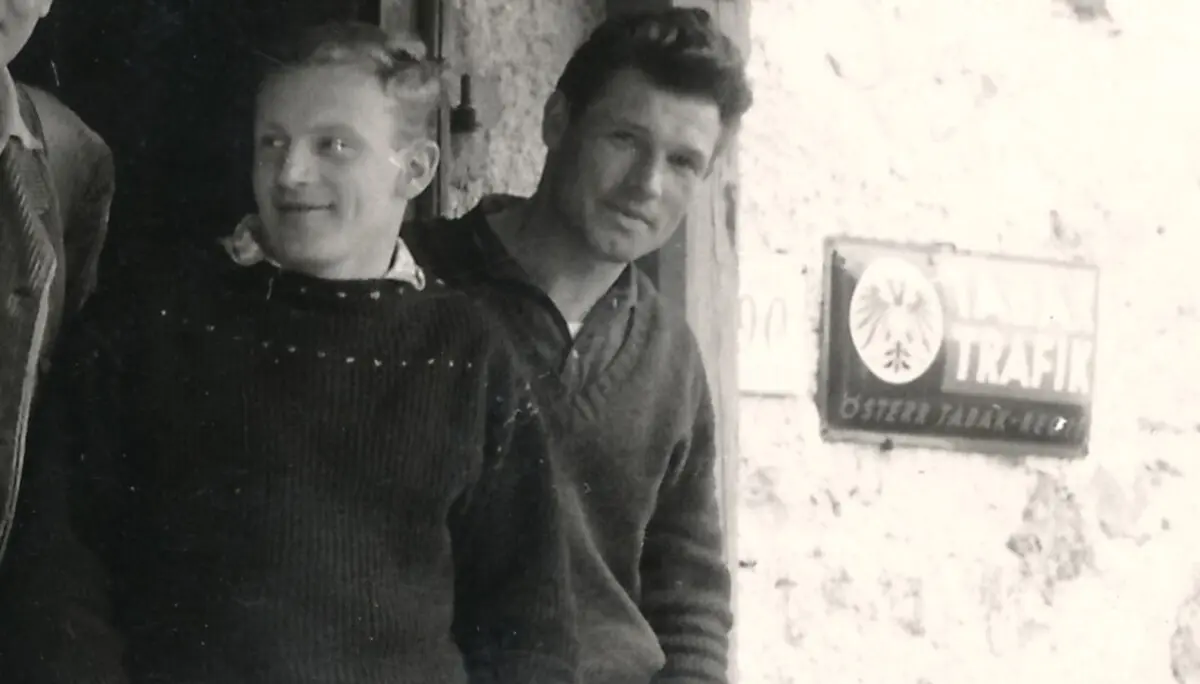 Franz Baumann und Bruno Wimmer auf der Franz-Senn-Hütte | © Dr. Erik Nerad