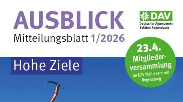 Ausblick 01-2026 Cover | © DAV Regensburg