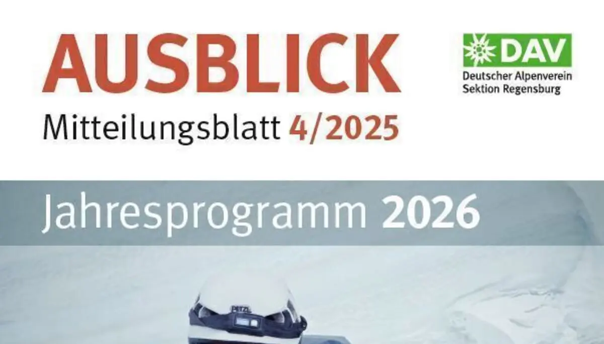 Jahresprogramm 2026 | © DAV Regensburg