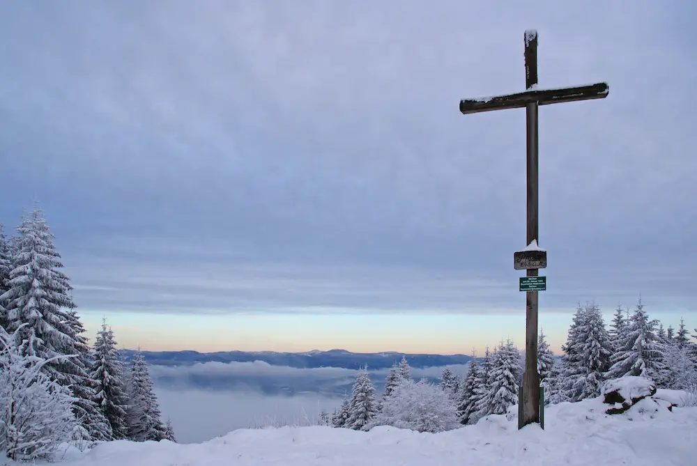 Blick vom winterlichen Pröller | © Franz-Xaver Six / DAV Straubing