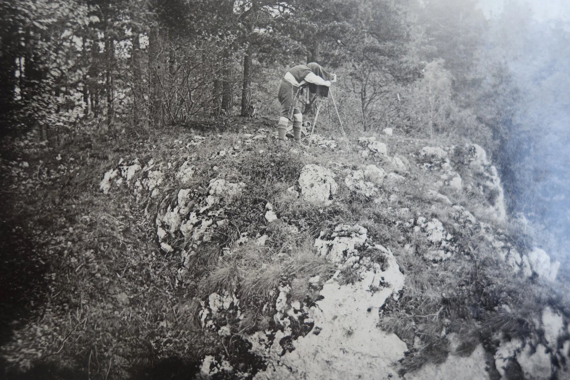 Ludwig Hanisch dokumentiert den Bau der Hanslberghütte | © Ludwig Hanisch