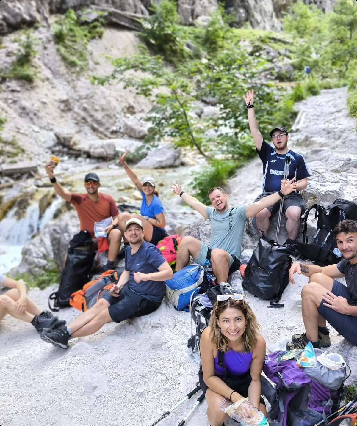 International Group auf dem Weg zur Höllentalangerhütte | © Max Santander