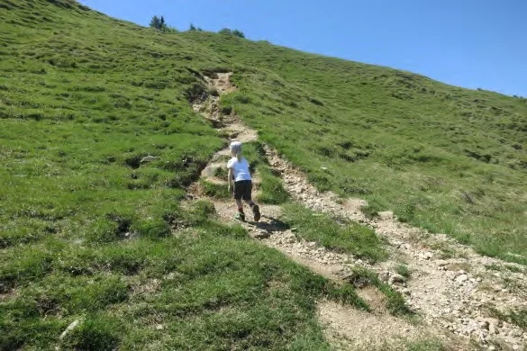 Aufstieg zum Gipfel. | © Simone Zeiler