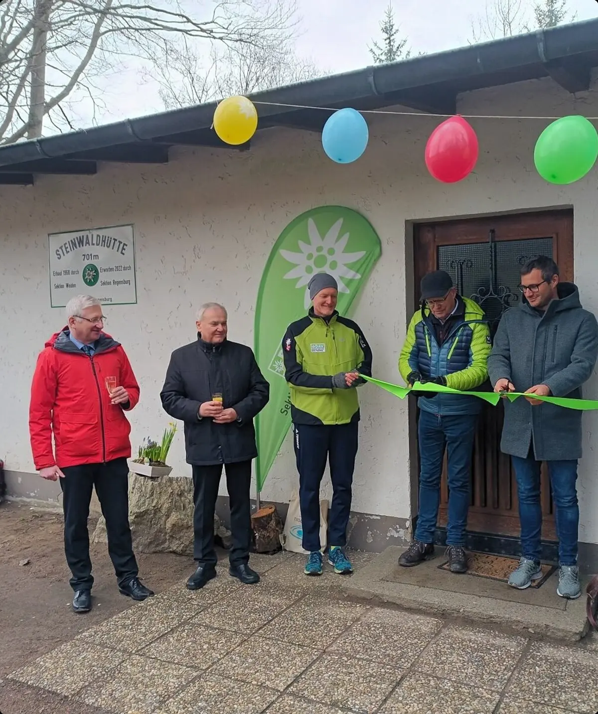 Offizielle Einweihung der Steinwaldhütte am 24. Februar 2023 | © DAV Regensburg / Sabrina Esser