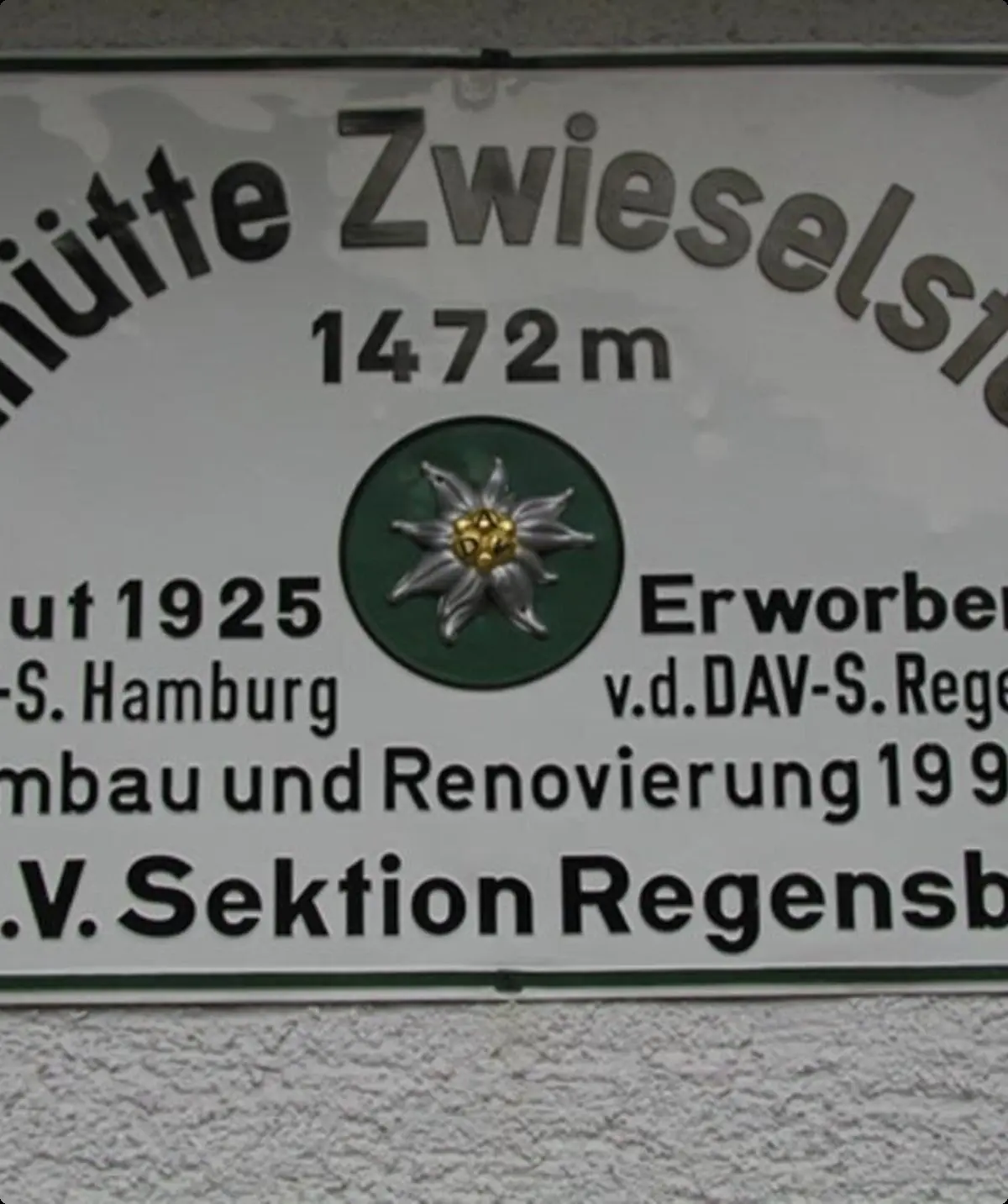Hüttenschild | © DAV Regensburg