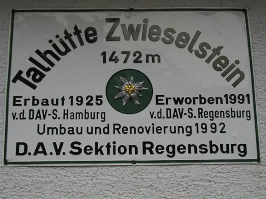 Hüttenschild | © DAV Regensburg